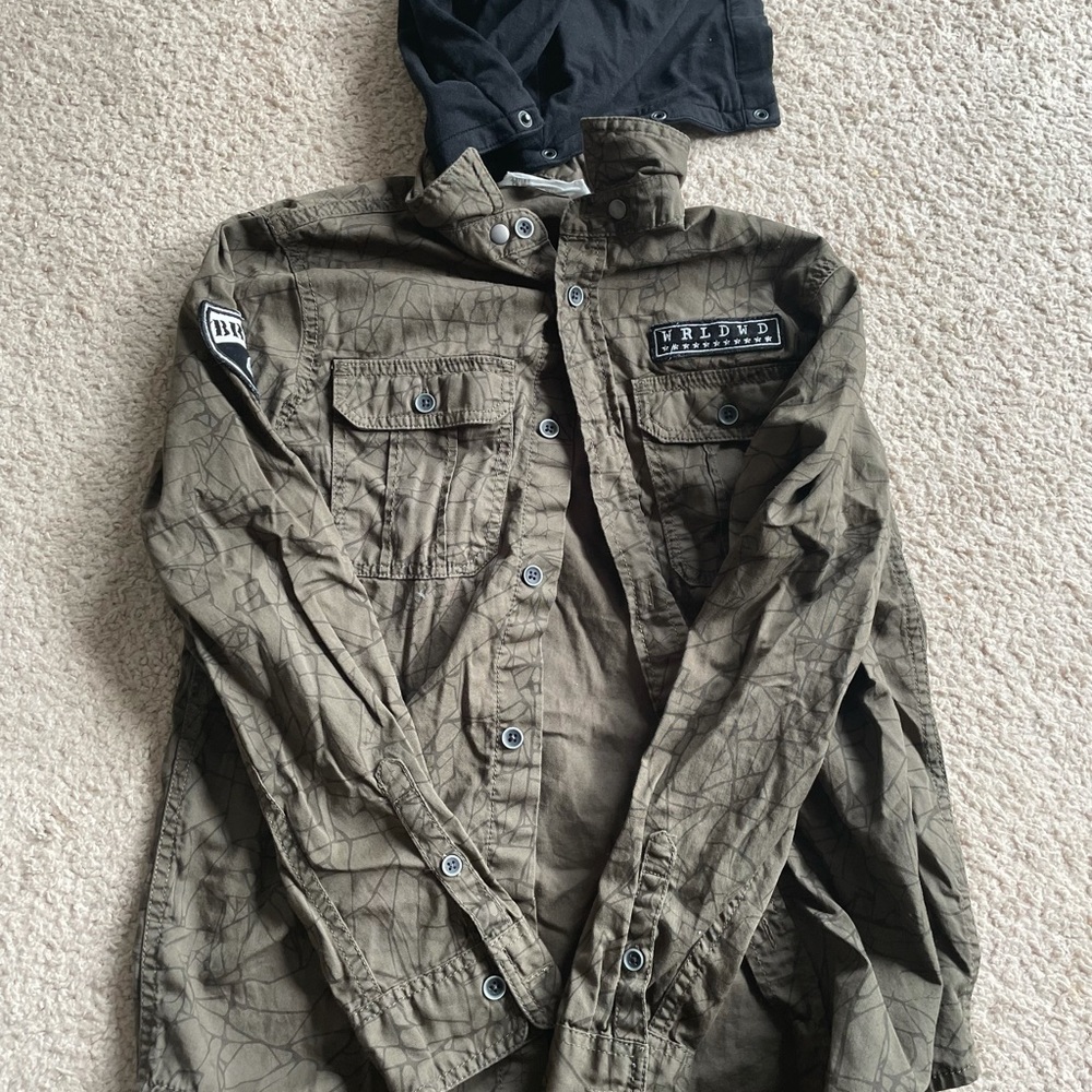 Zara Long sleeve shirt w/ hoodie